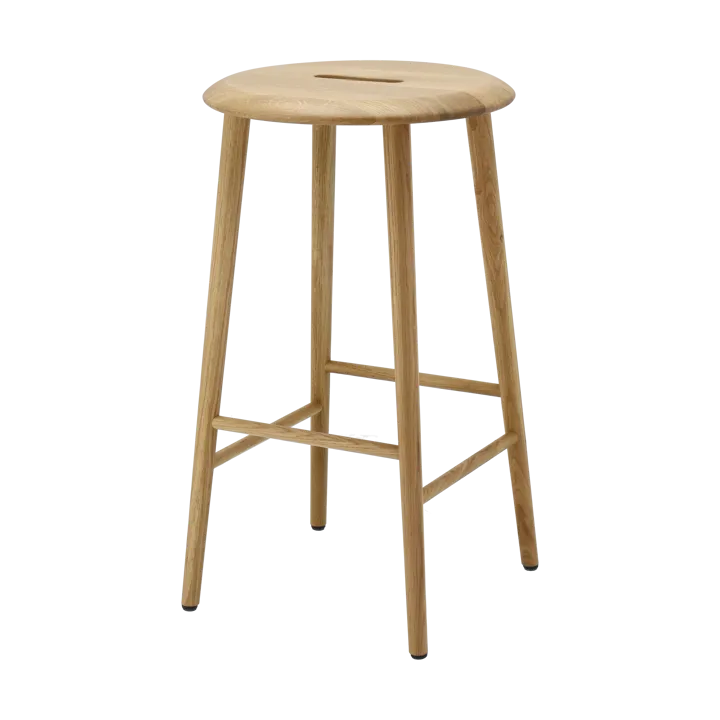 Norrabo banco de bar redondo 65 cm - Carvalho natural laqueado - 1898