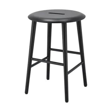 Norrabo banco redondo 53 cm - Carvalho lacado a preto, Ø38x53 cm - 1898