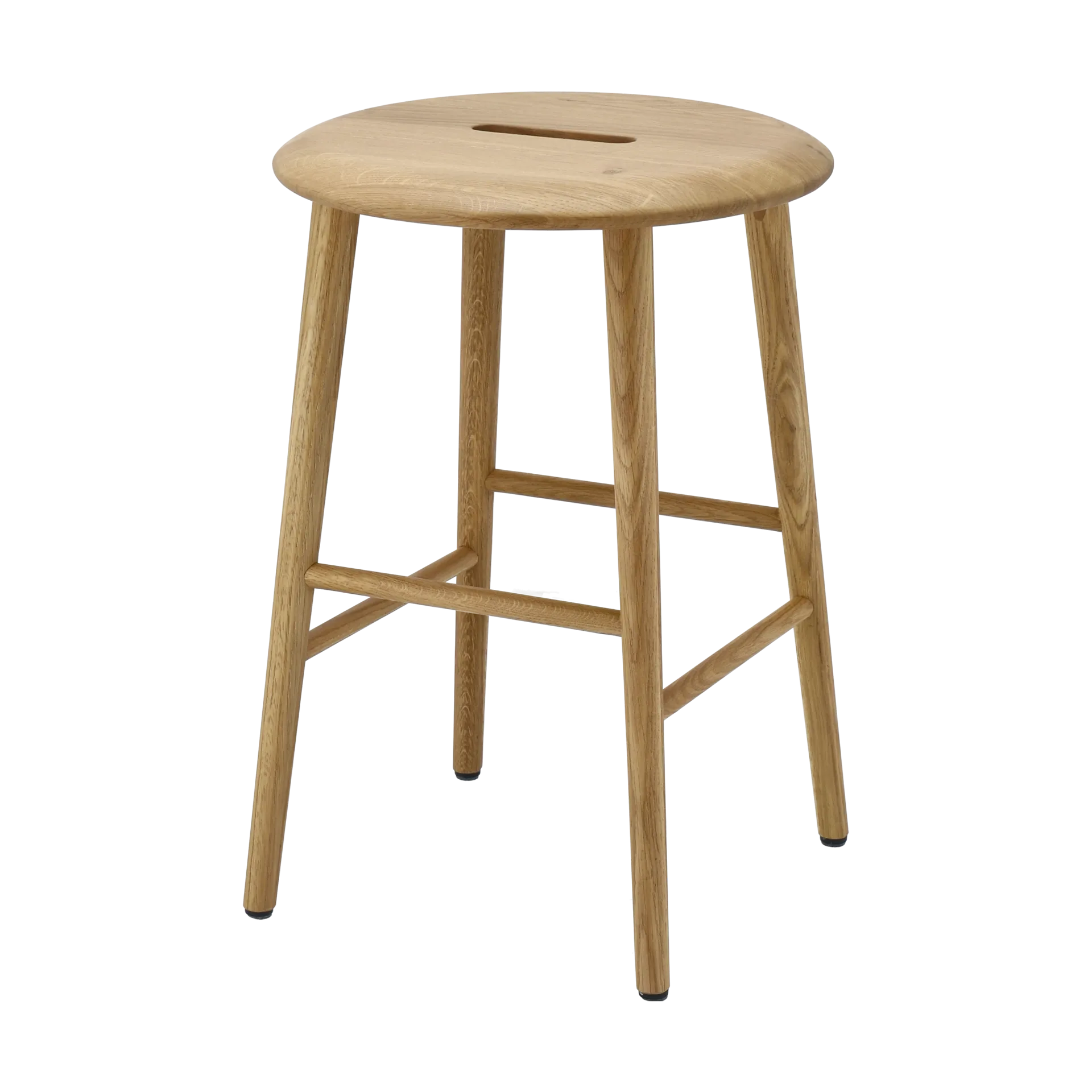 Norrabo banco redondo 53 cm, Carvalho natural laqueado, Ø38x53 cm 1898