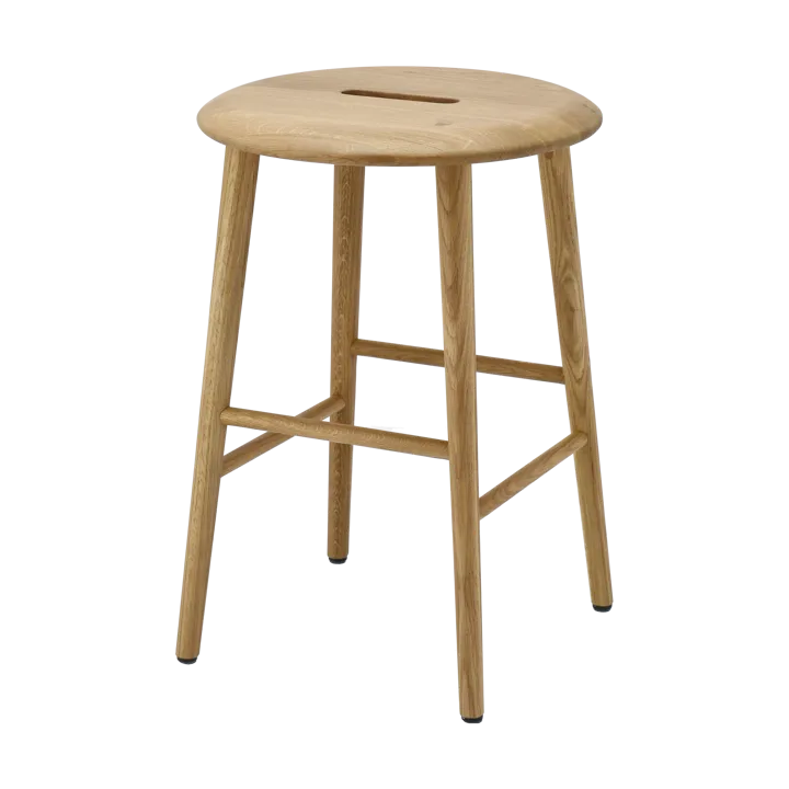 Norrabo banco redondo 53 cm - Carvalho natural laqueado, Ø38x53 cm - 1898