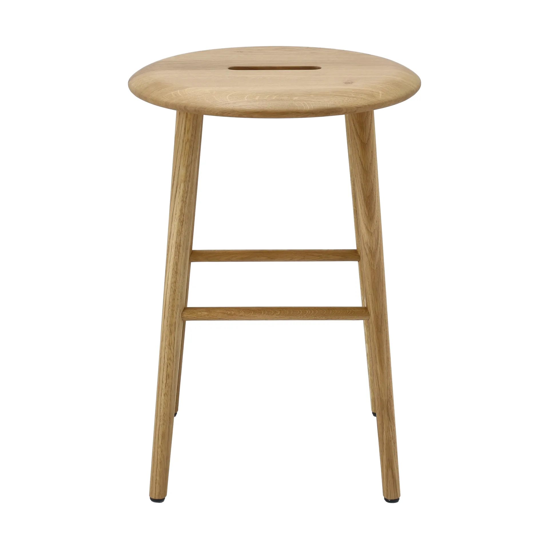Norrabo banco redondo 53 cm, Carvalho natural laqueado, Ø38x53 cm 1898
