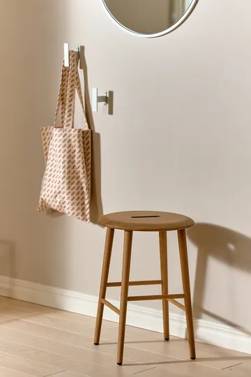 Norrabo banco redondo 53 cm - Carvalho natural laqueado, Ø38x53 cm - 1898