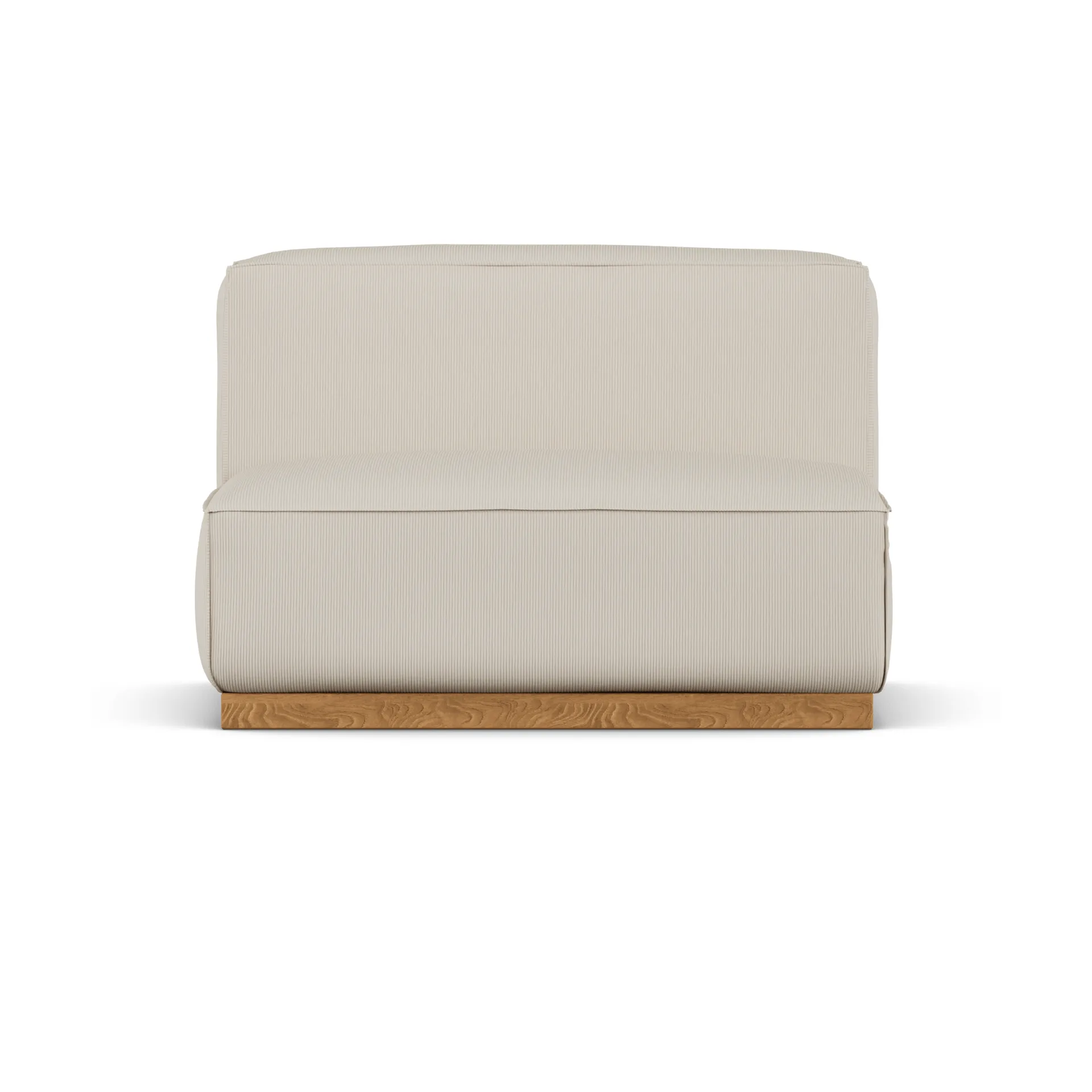 Poltrona Bergsdal de 1,5 lugares, Jump beige 1956-Freixo tingido em carvalho, 1,5 lugares 1898