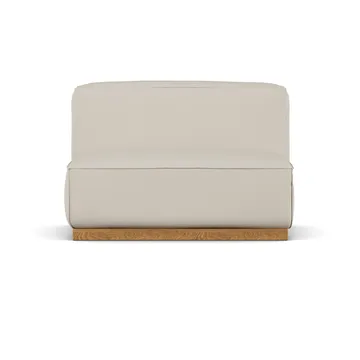 Poltrona Bergsdal de 1,5 lugares - Jump beige 1956-Freixo tingido em carvalho, 1,5 lugares - 1898