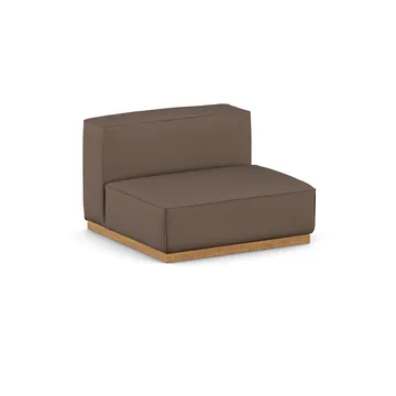 Poltrona Bergsdal de 1,5 lugares - Jump brown 1955-Freixo tingido em carvalho, 1,5 lugares - 1898