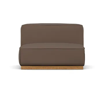 Poltrona Bergsdal de 1,5 lugares - Jump brown 1955-Freixo tingido em carvalho, 1,5 lugares - 1898