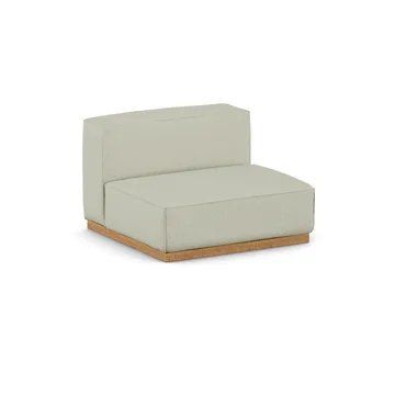 Poltrona Bergsdal de 1,5 lugares - Luisa beige 3981-Freixo tingido em carvalho, 1,5 lugares - 1898