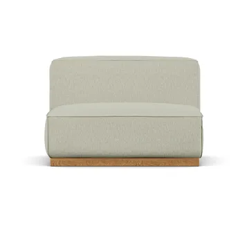 Poltrona Bergsdal de 1,5 lugares - Luisa beige 3981-Freixo tingido em carvalho, 1,5 lugares - 1898