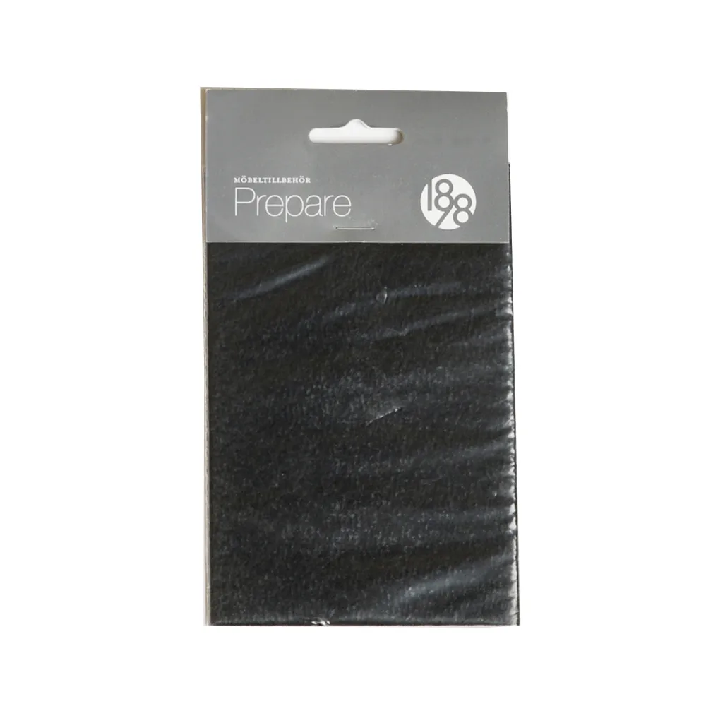 Prepare protectores de chão de móveis, Feltro autoadesivo preto 100x150mm 1898