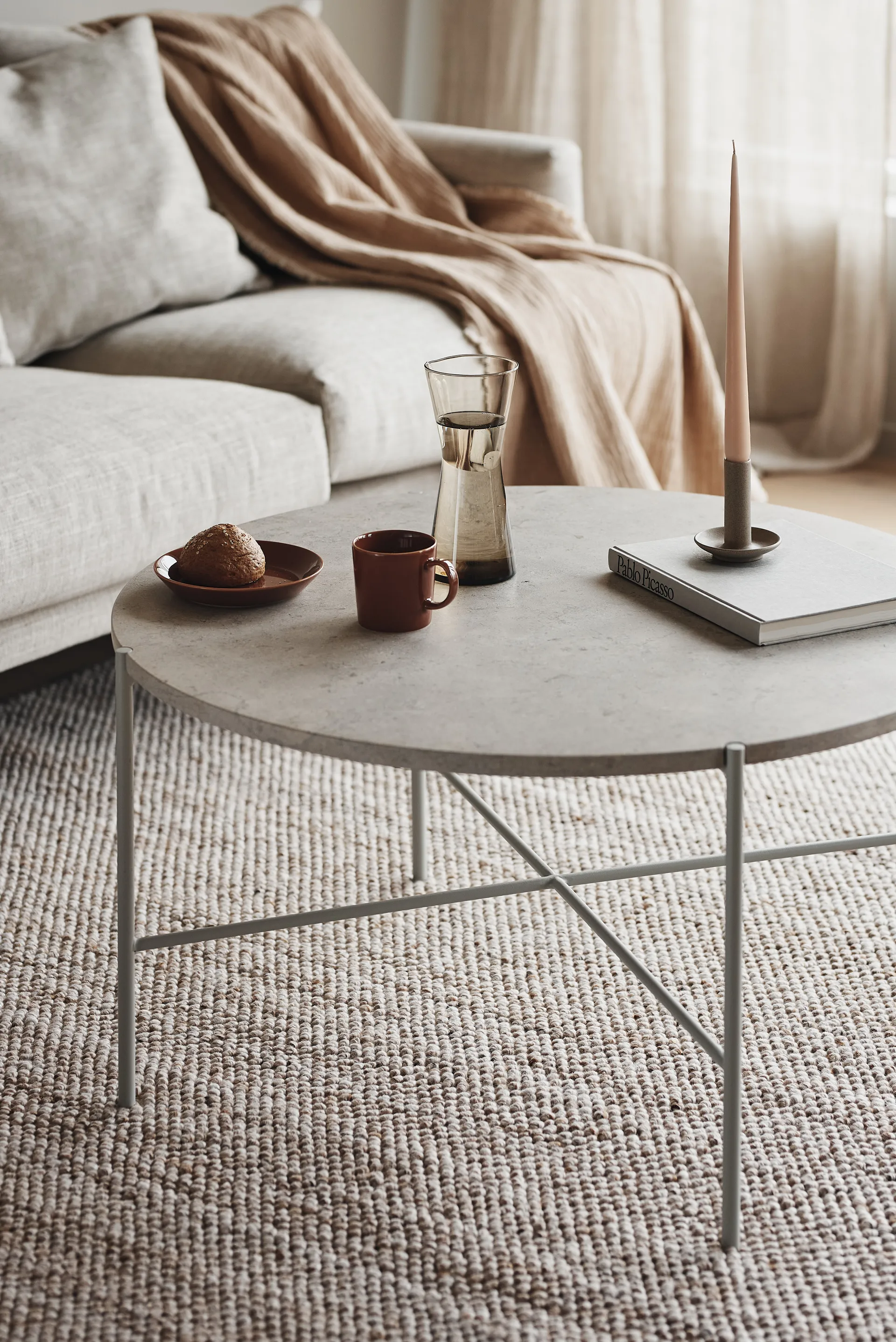 Sjövik sofá, Bern Beige 0341 bege-carvalho oleado, 3,5 lugares 1898