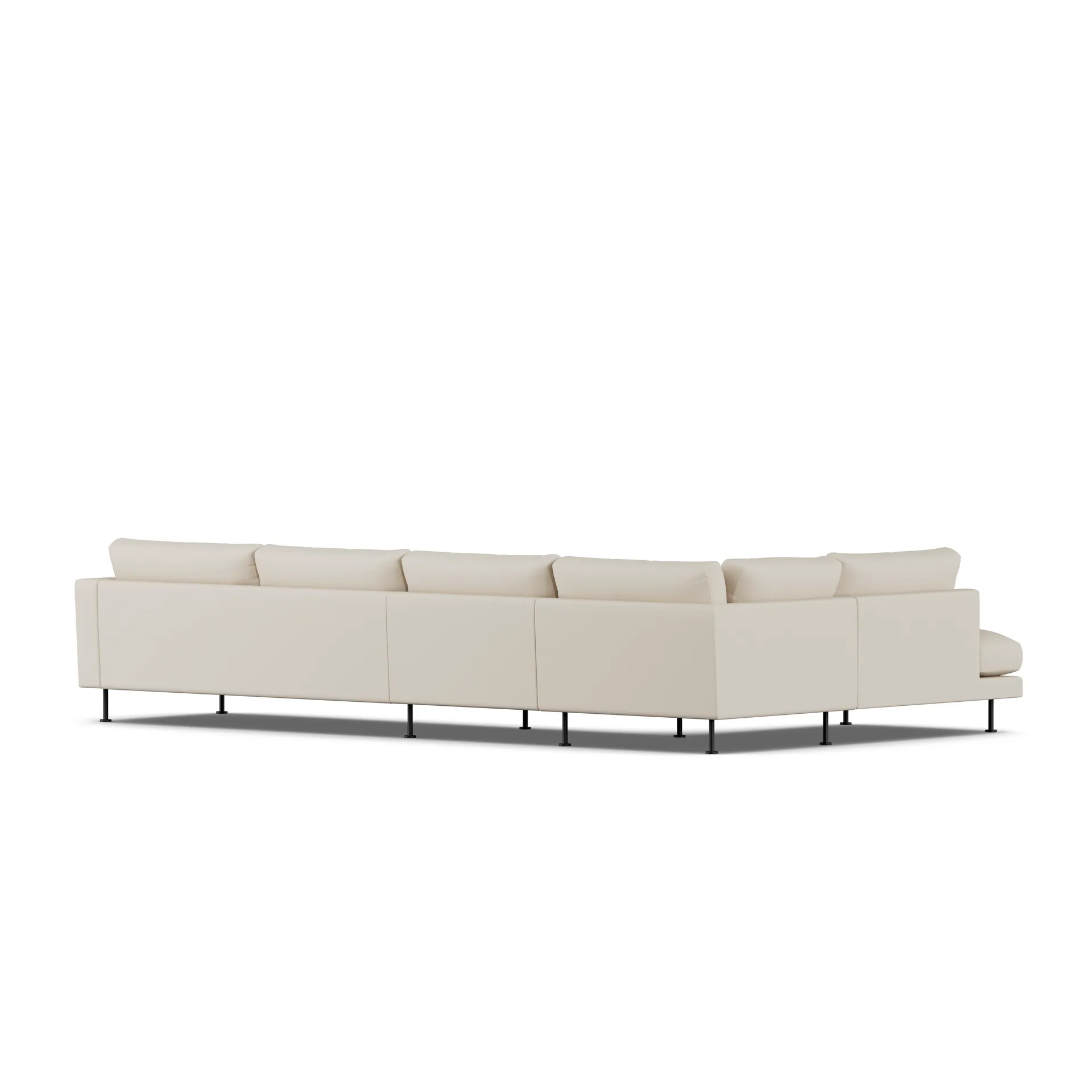 Sofá Bredhult, Jump Beige 1956-aço preto, 4 lugares B2 1898