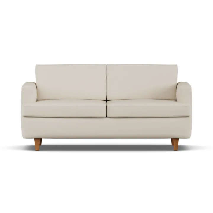 Sofá-cama Binga 2,5 lugares - Jump Beige 1956-freixo tingido em carvalho - 1898