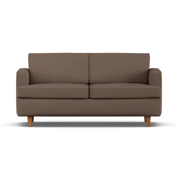 Sofá-cama Binga 2,5 lugares - Jump Brown 1955-freixo tingido em carvalho - 1898
