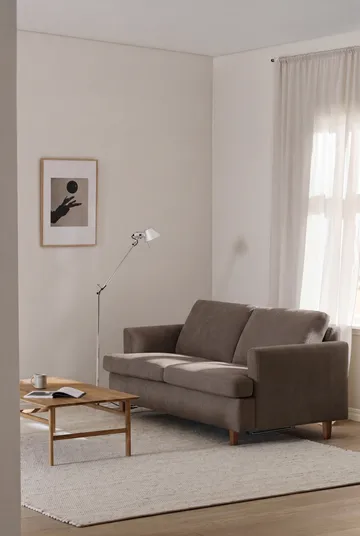 Sofá-cama Binga 2,5 lugares - Jump Brown 1955-freixo tingido escuro - 1898