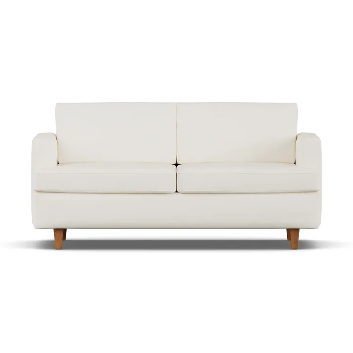 Sofá-cama Binga 2,5 lugares - Jump Off White 1954-freixo tingido em carvalho - 1898