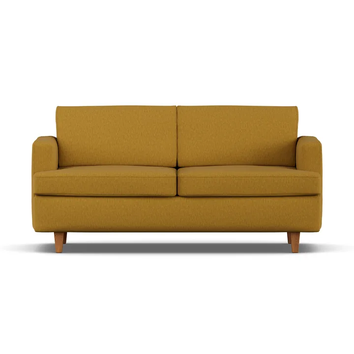 Sofá-cama Binga 2,5 lugares - Luiza Mustard 3972-freixo tingido em carvalho - 1898