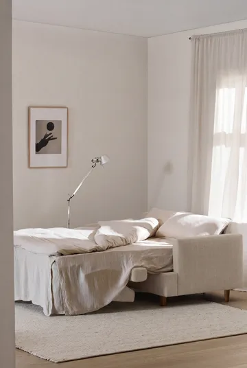 Sofá-cama Binga 2,5 lugares - Same Beige 6670-freixo tingido escuro - 1898