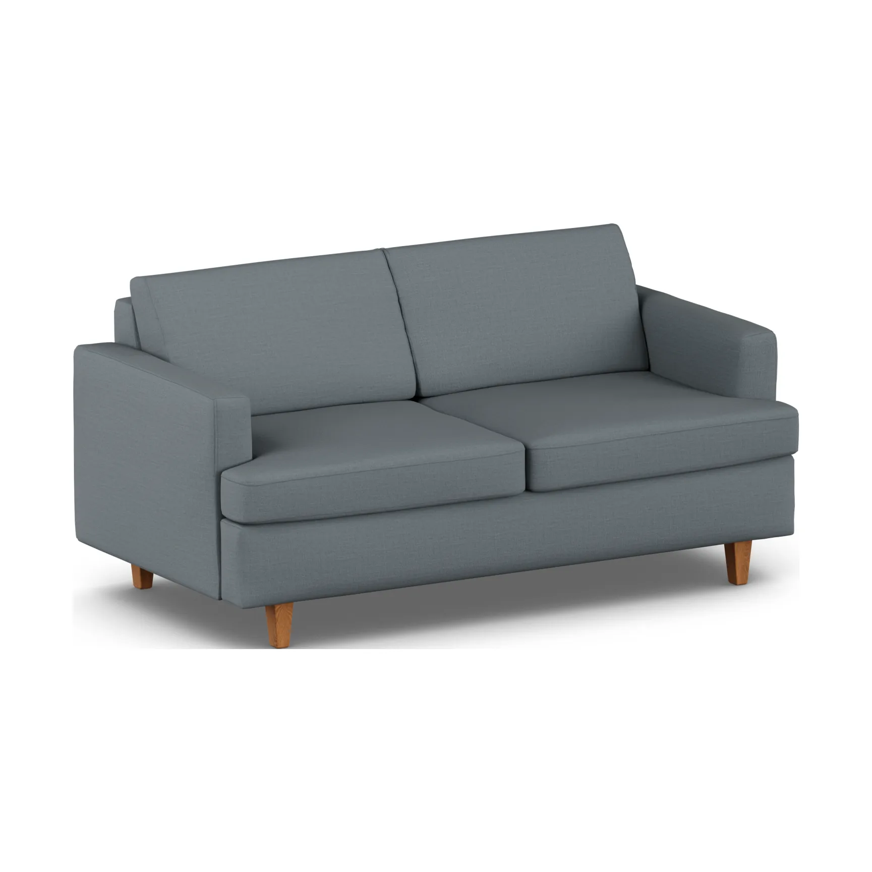 Sofá-cama Binga 2,5 lugares, Same Blue 6678-freixo tingido em carvalho 1898