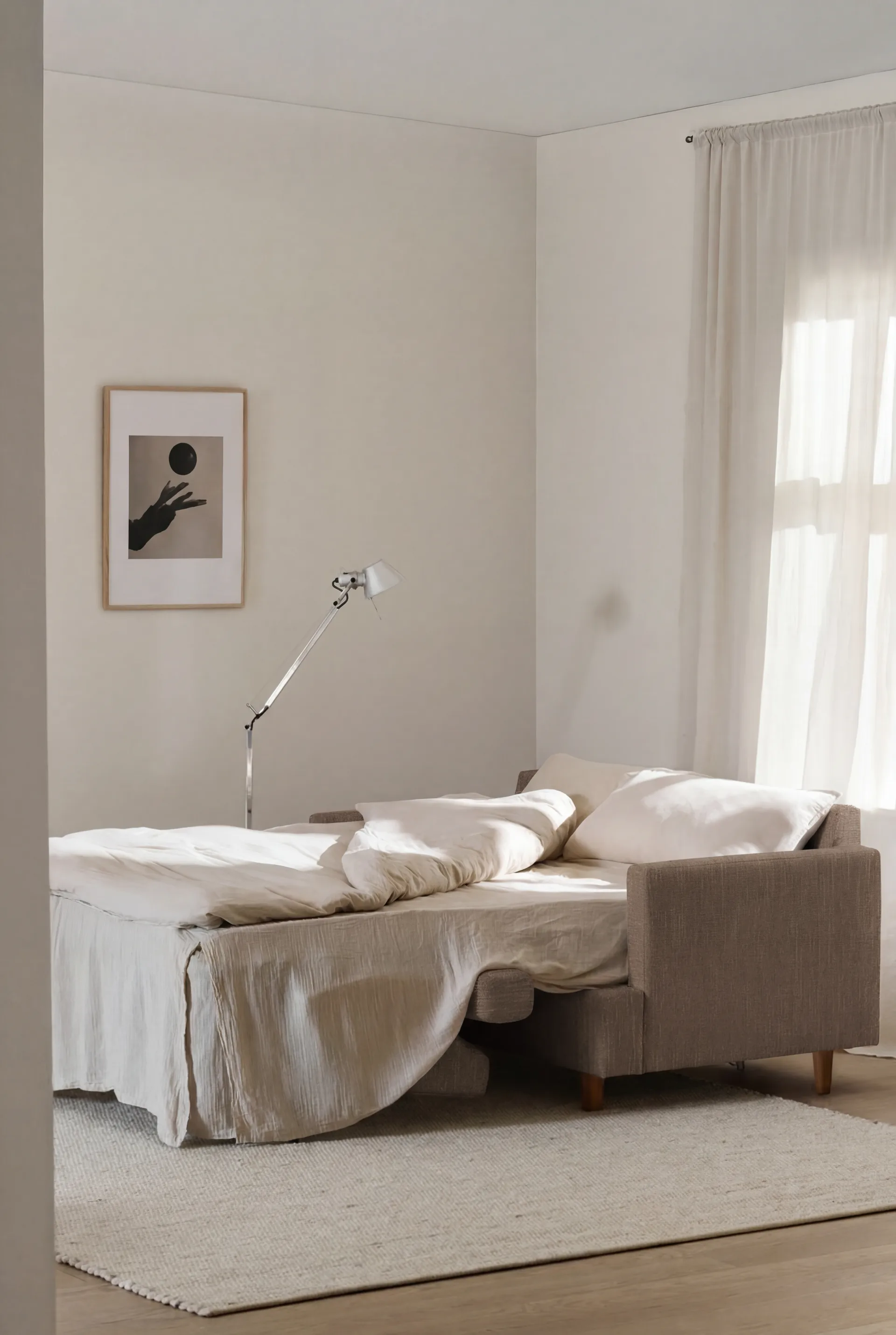 Sofá-cama Binga 2,5 lugares, Same Mole 6674-freixo tingido escuro 1898