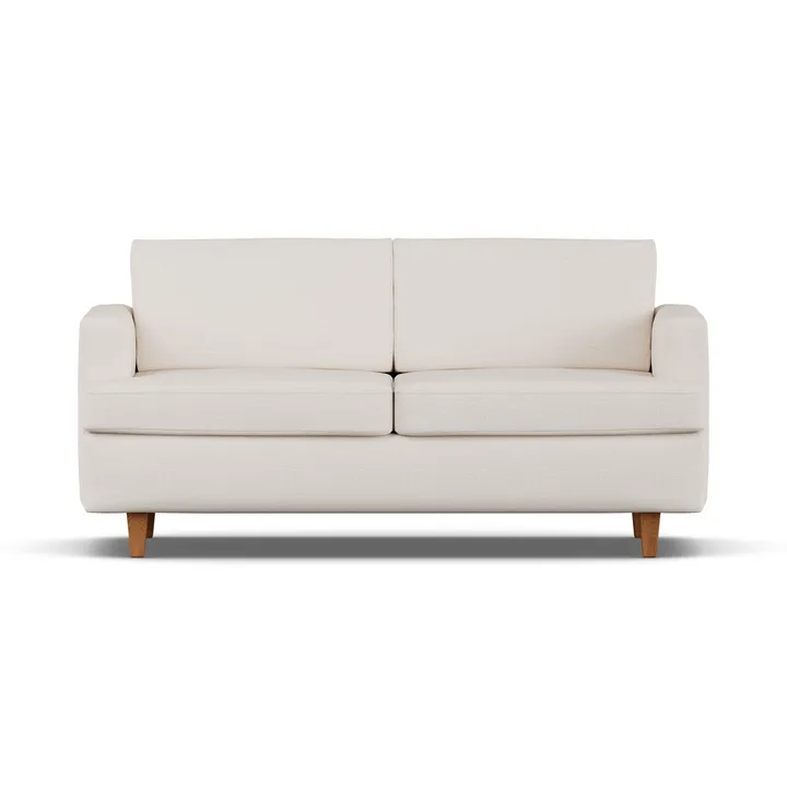 Sofá-cama Binga 2,5 lugares - Same Off White 6671-freixo tingido em carvalho - 1898