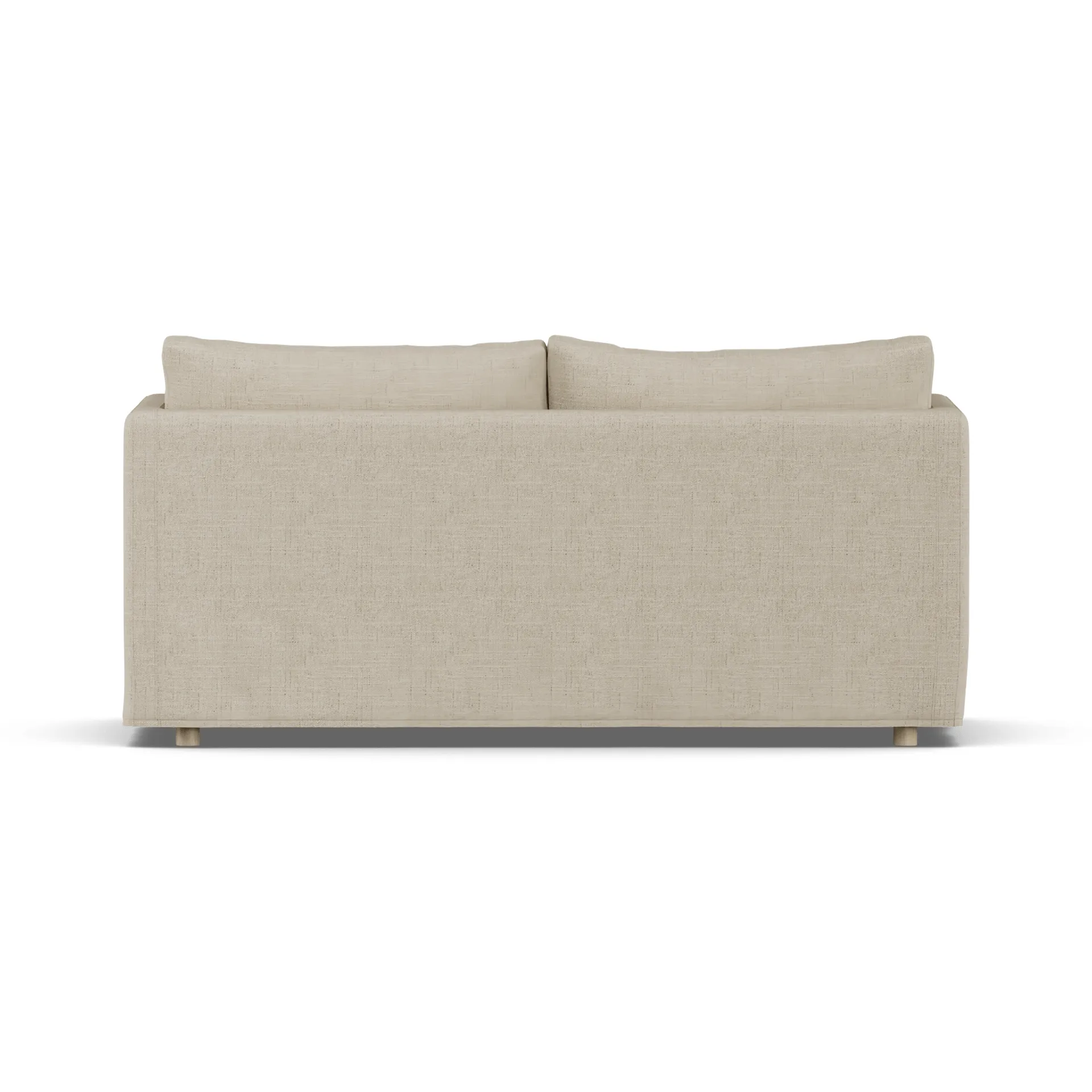 Sofá Linnevik, Bern beige 0341-carvalho branco oleado, 2 lugares, com saia 1898
