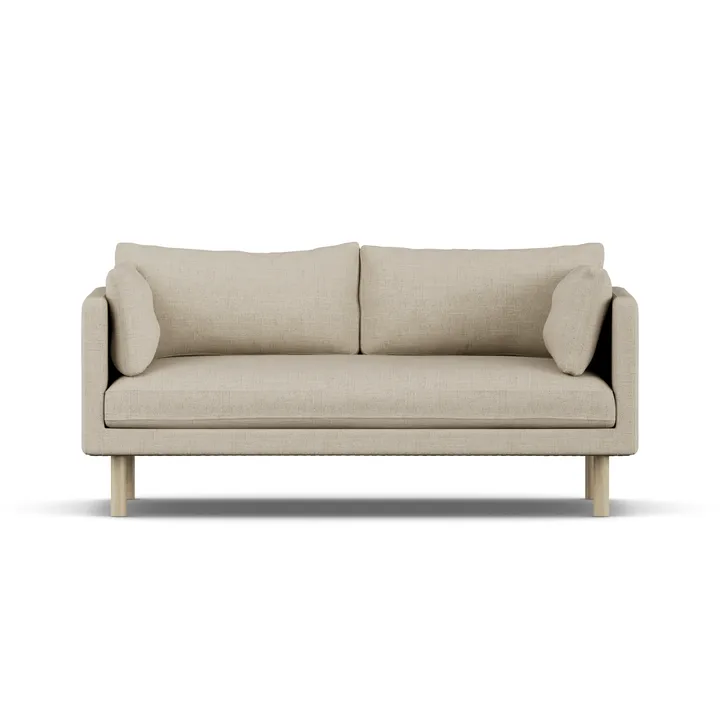 Sofá Linnevik - Bern Beige 0341-carvalho branco oleado, 2 lugares - 1898