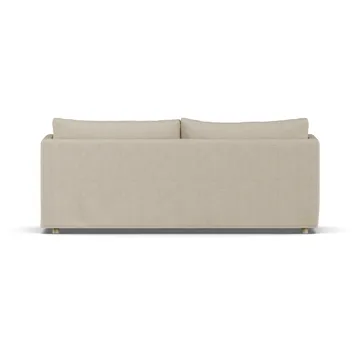 Sofá Linnevik - Bern Beige 0341-carvalho branco oleado, 3 lugares, com saia - 1898