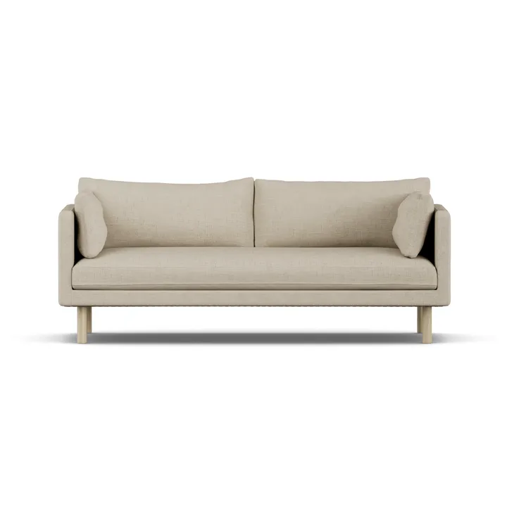 Sofá Linnevik - Bern Beige 0341-carvalho branco oleado, 3 lugares - 1898