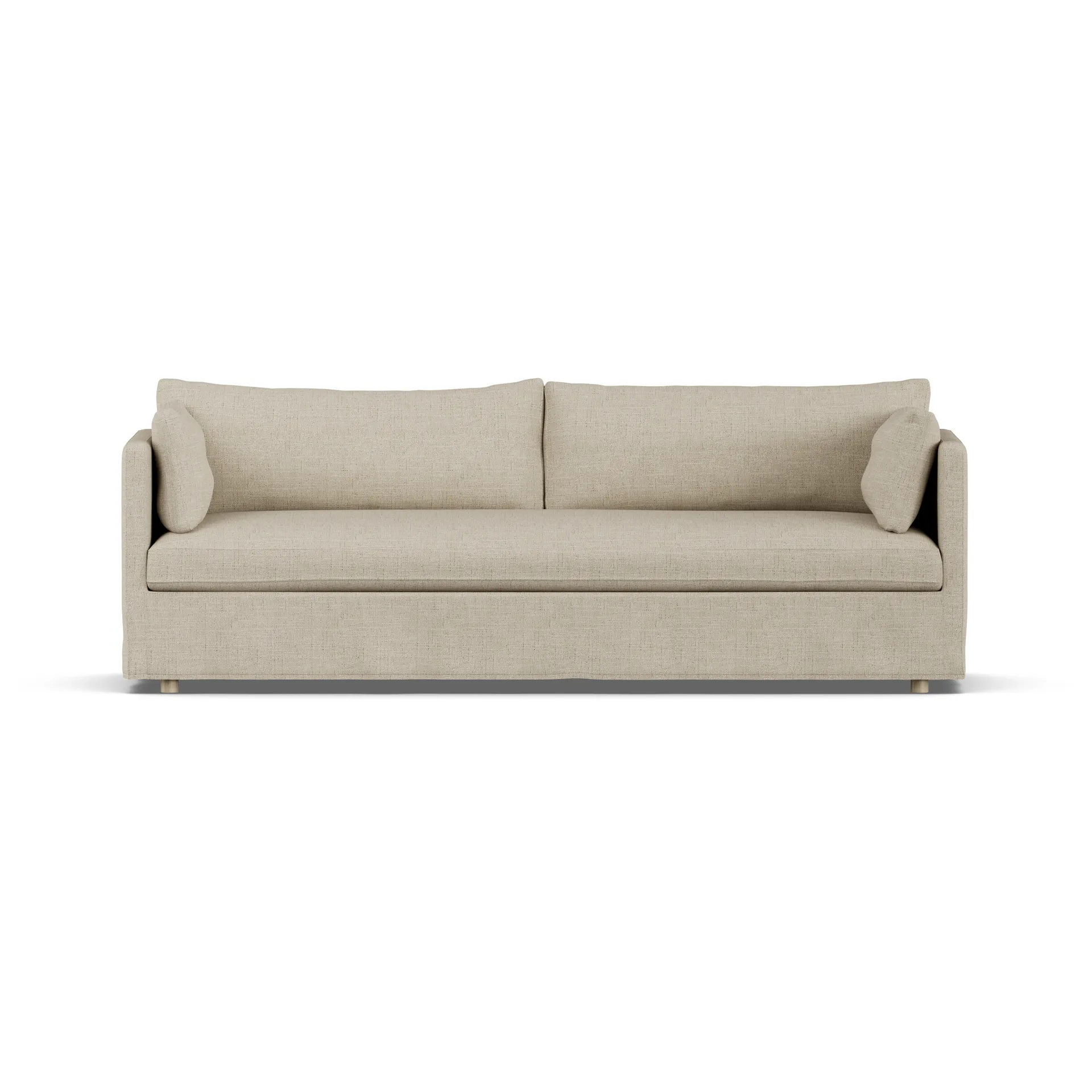 Sofá Linnevik, Bern beige 0341-carvalho branco oleado, 4 lugares, com saia 1898