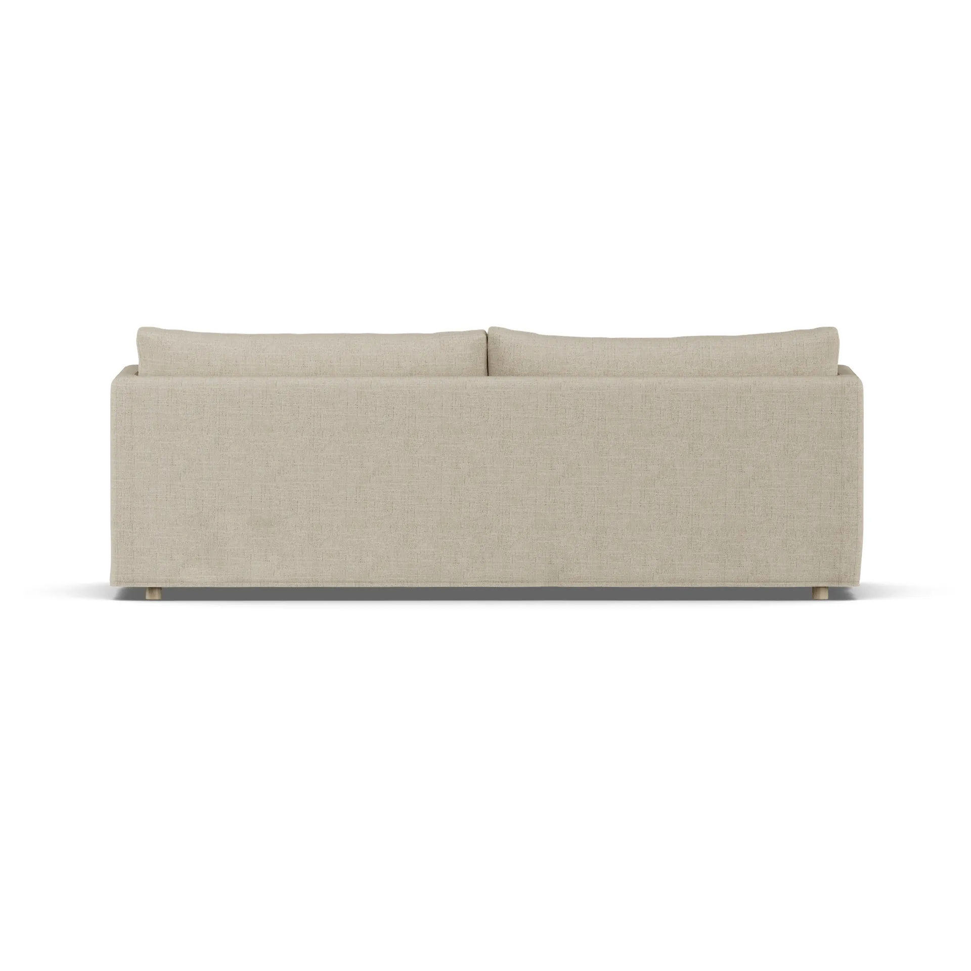 Sofá Linnevik, Bern beige 0341-carvalho branco oleado, 4 lugares, com saia 1898
