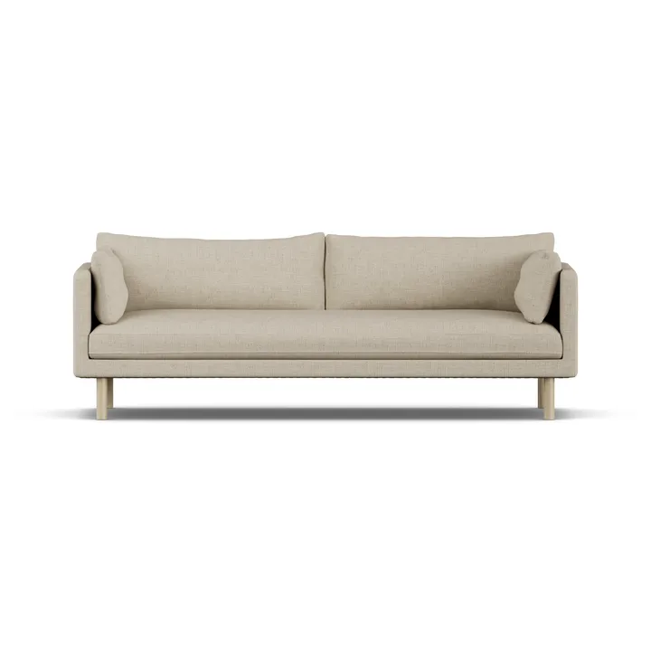 Sofá Linnevik - Bern Beige 0341-carvalho branco oleado, 4 lugares - 1898