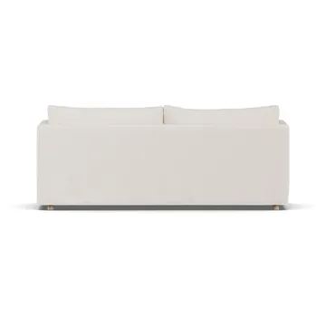 Sofá Linnevik - Caleido beige 9600-carvalho branco oleado, 3 lugares, com saia - 1898