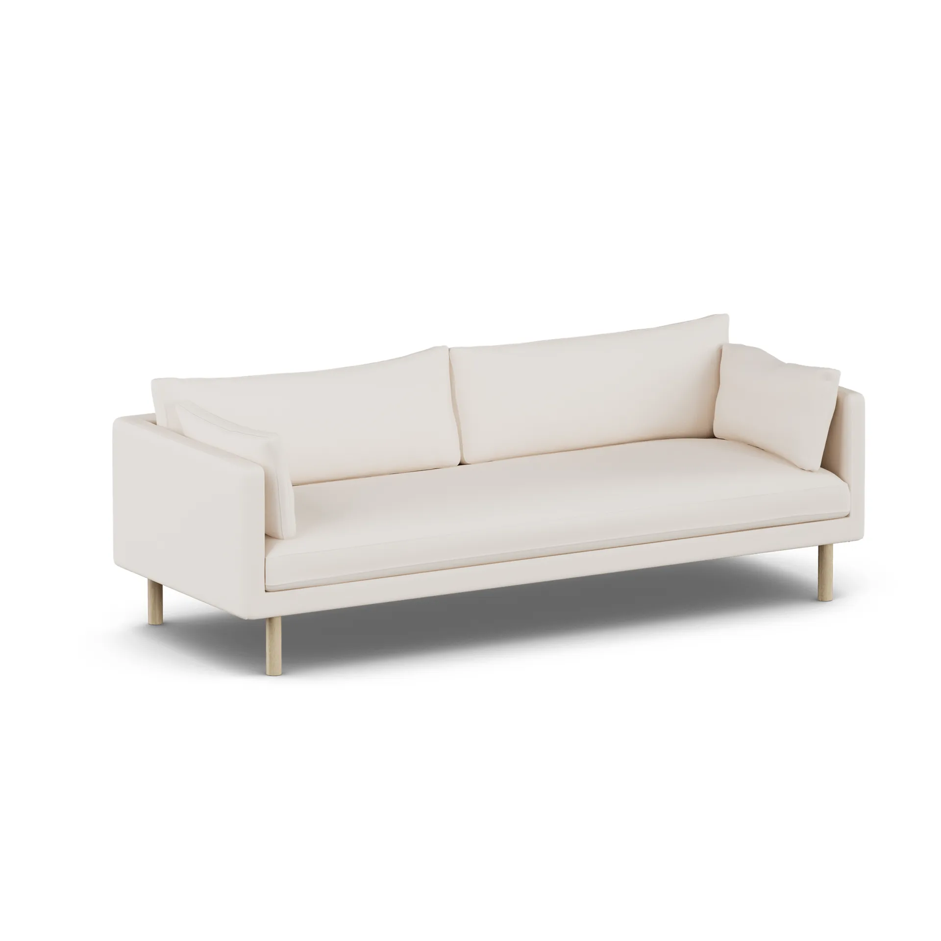 Sofá Linnevik, Caleido Beige 9600-carvalho branco oleado, 4 lugares 1898