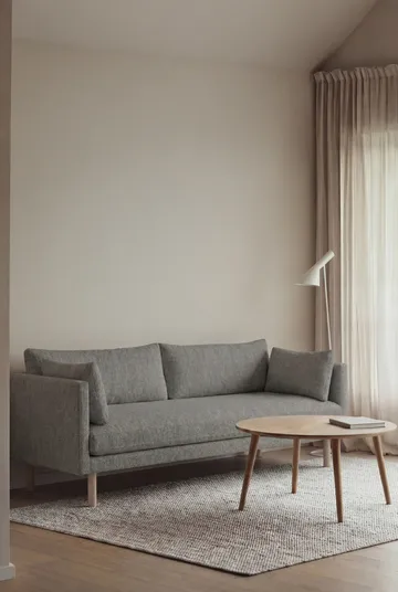 Sofá Linnevik - Caleido Grey 1240-carvalho branco oleado, 3 lugares - 1898