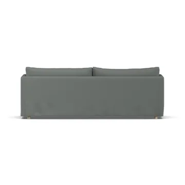 Sofá Linnevik - Caleido grey 1240-carvalho branco oleado, 4 lugares, com saia - 1898