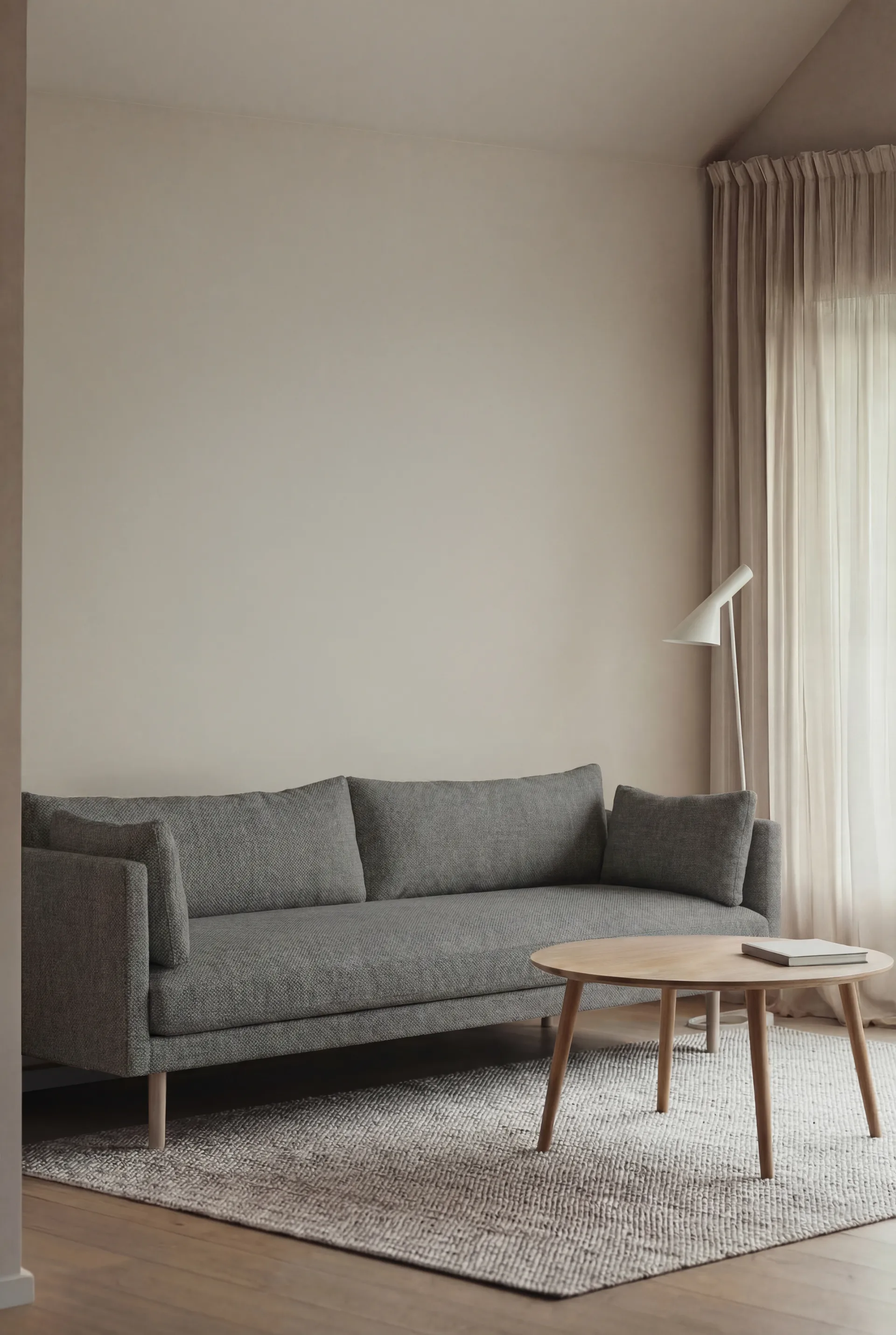 Sofá Linnevik, Caleido Grey 1240-carvalho branco oleado, 4 lugares 1898