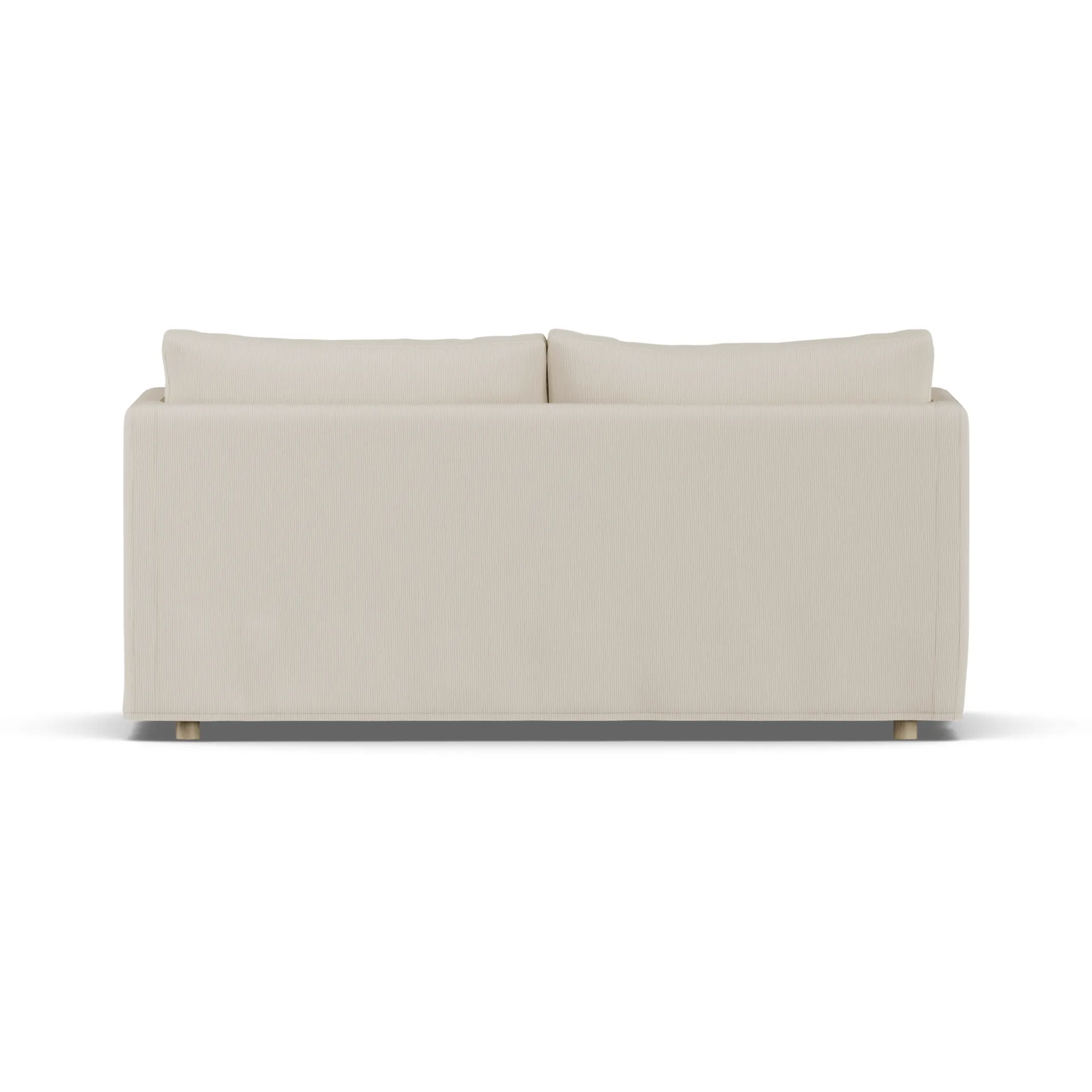 Sofá Linnevik, Jump Beige 1956-carvalho branco oleado, 2 lugares, com saia 1898