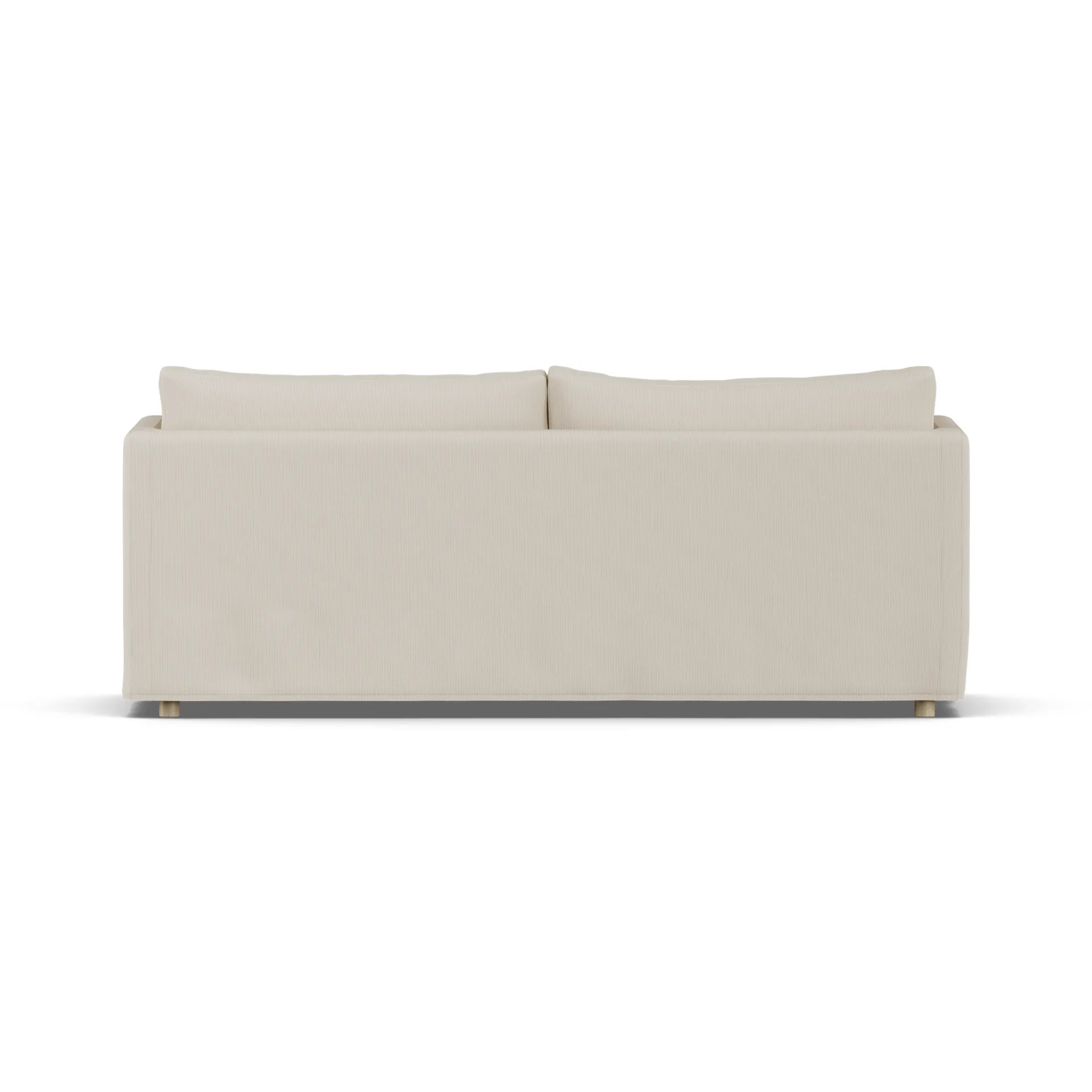 Sofá Linnevik, Jump Beige 1956-carvalho branco oleado, 3 lugares, com saia 1898