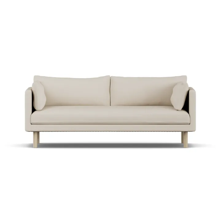Sofá Linnevik - Jump Beige 1956-carvalho branco oleado, 3 lugares - 1898