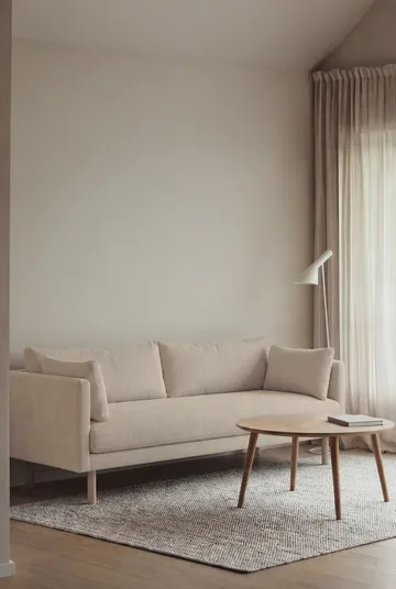 Sofá Linnevik - Jump Beige 1956-carvalho branco oleado, 3 lugares - 1898