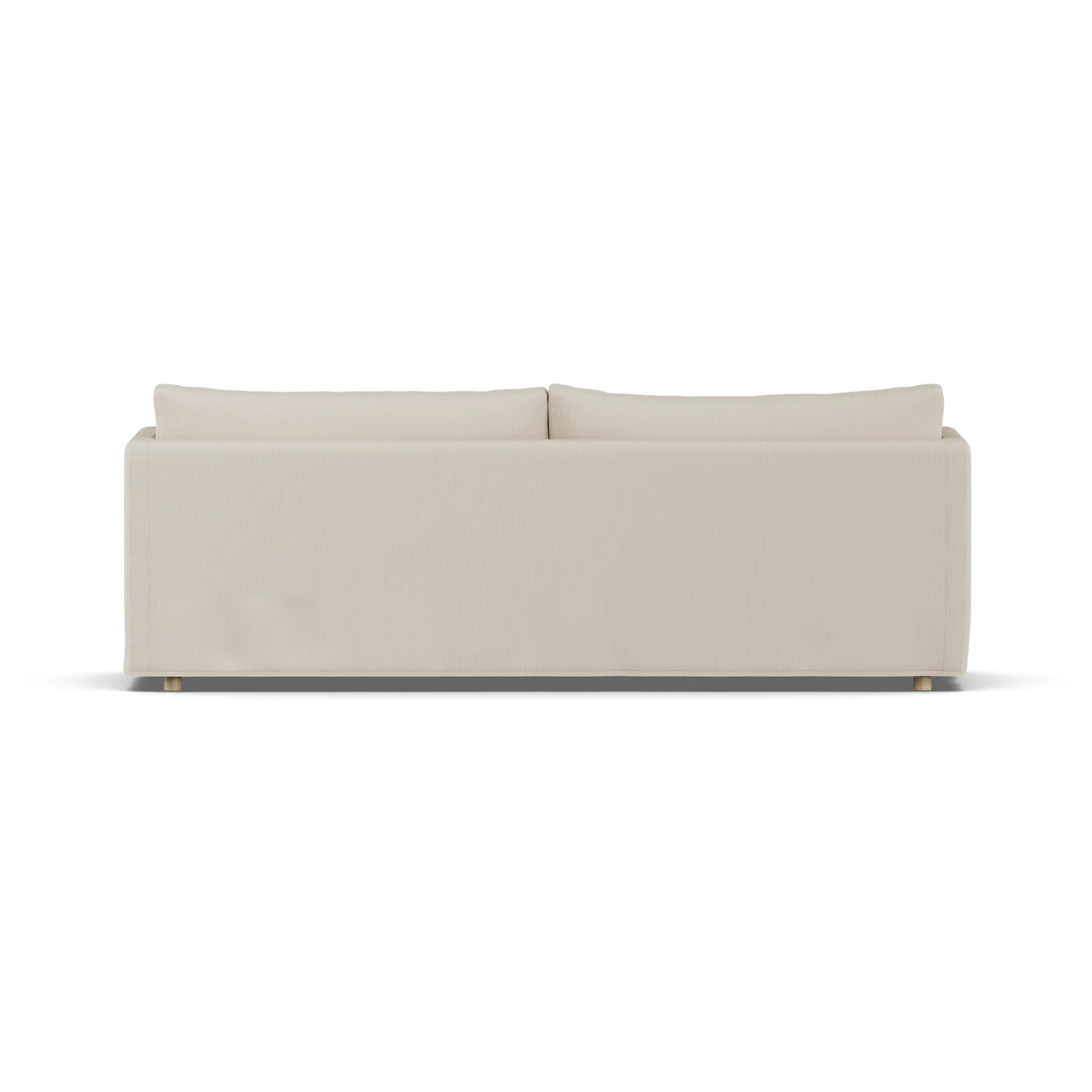 Sofá Linnevik, Jump Beige 1956-carvalho branco oleado, 4 lugares, com saia 1898