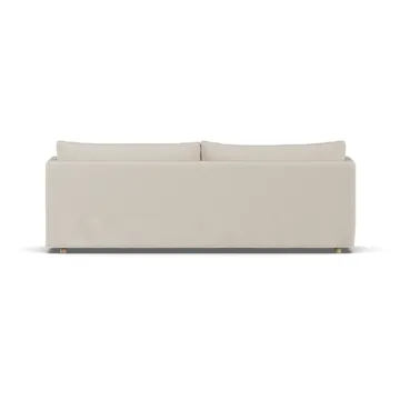 Sofá Linnevik - Jump Beige 1956-carvalho branco oleado, 4 lugares, com saia - 1898