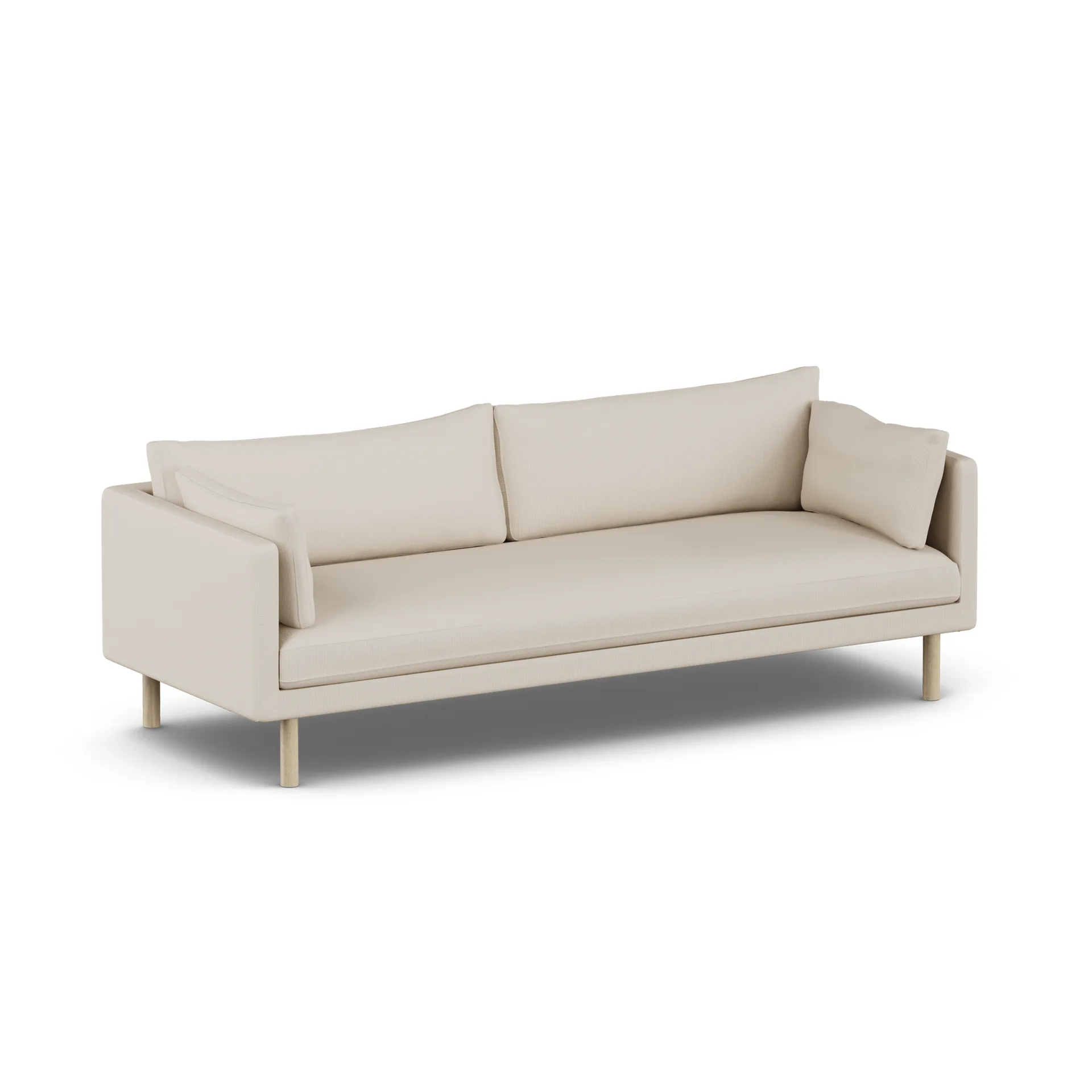 Sofá Linnevik, Jump Beige 1956-carvalho branco oleado, 4 lugares 1898