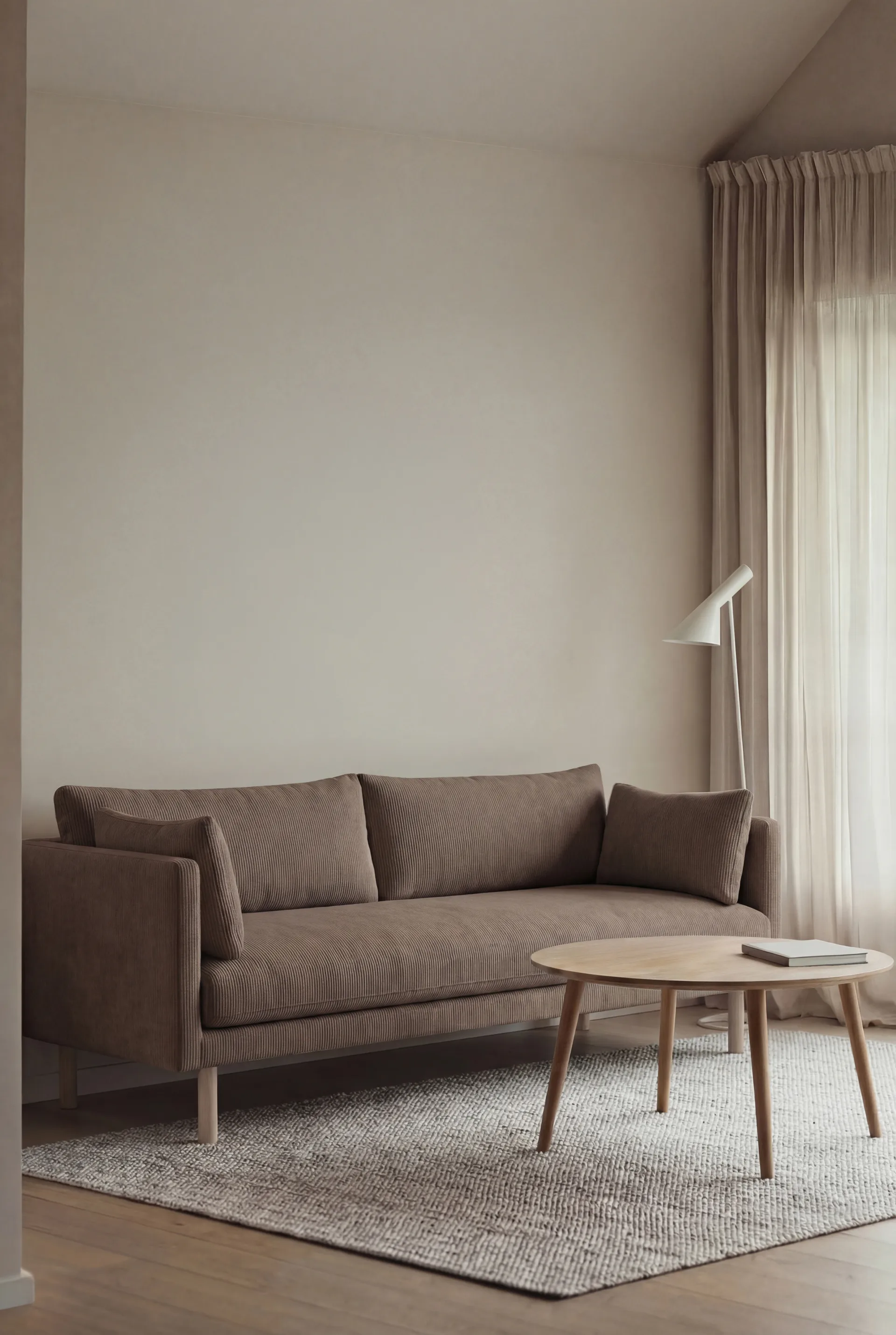 Sofá Linnevik, Jump Brown 1955 1955-carvalho branco oleado, 3 lugares 1898