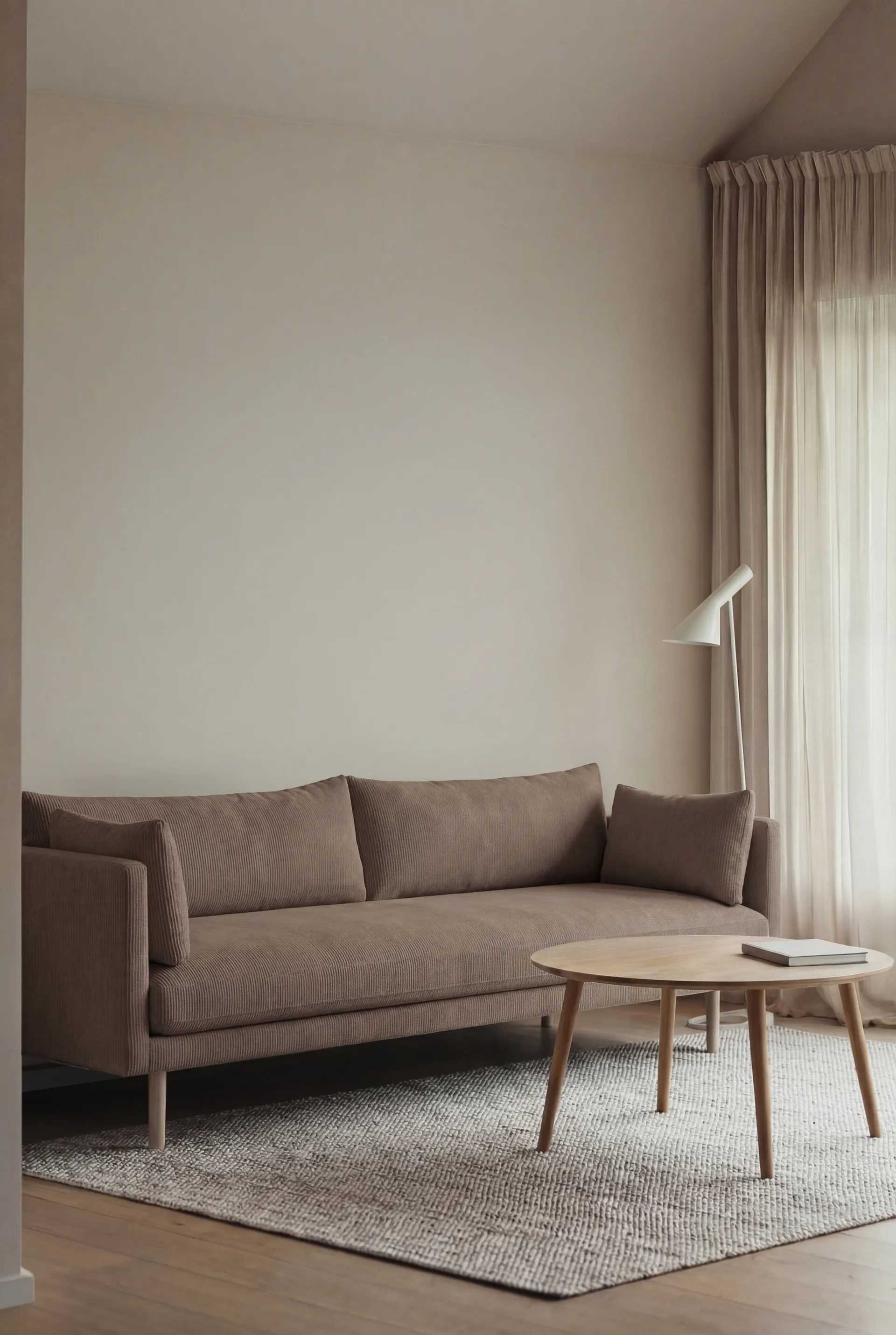 Sofá Linnevik, Jump Brown 1955 1955-carvalho branco oleado, 4 lugares 1898