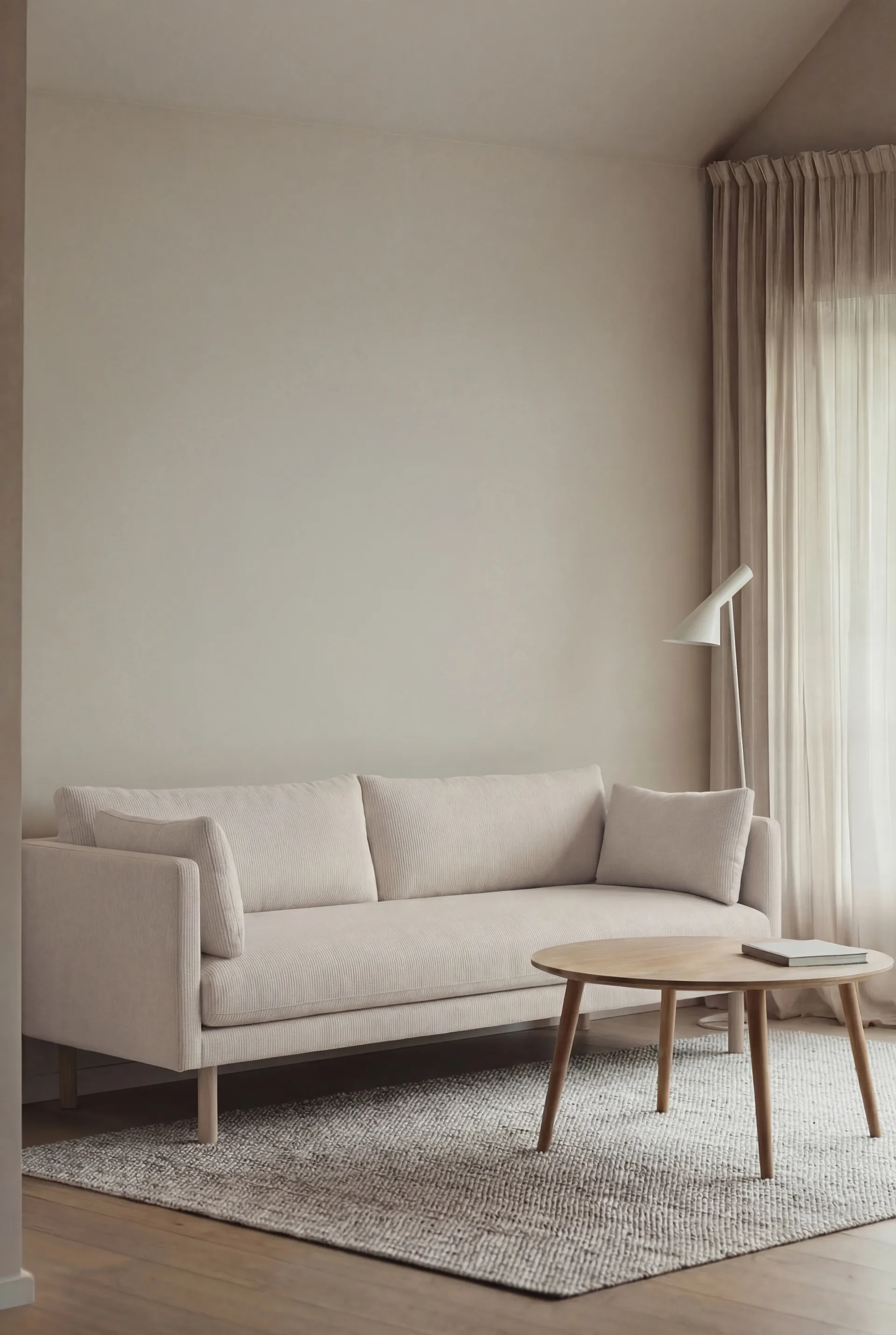 Sofá Linnevik, Jump Off White 1954-carvalho branco oleado, 3 lugares 1898