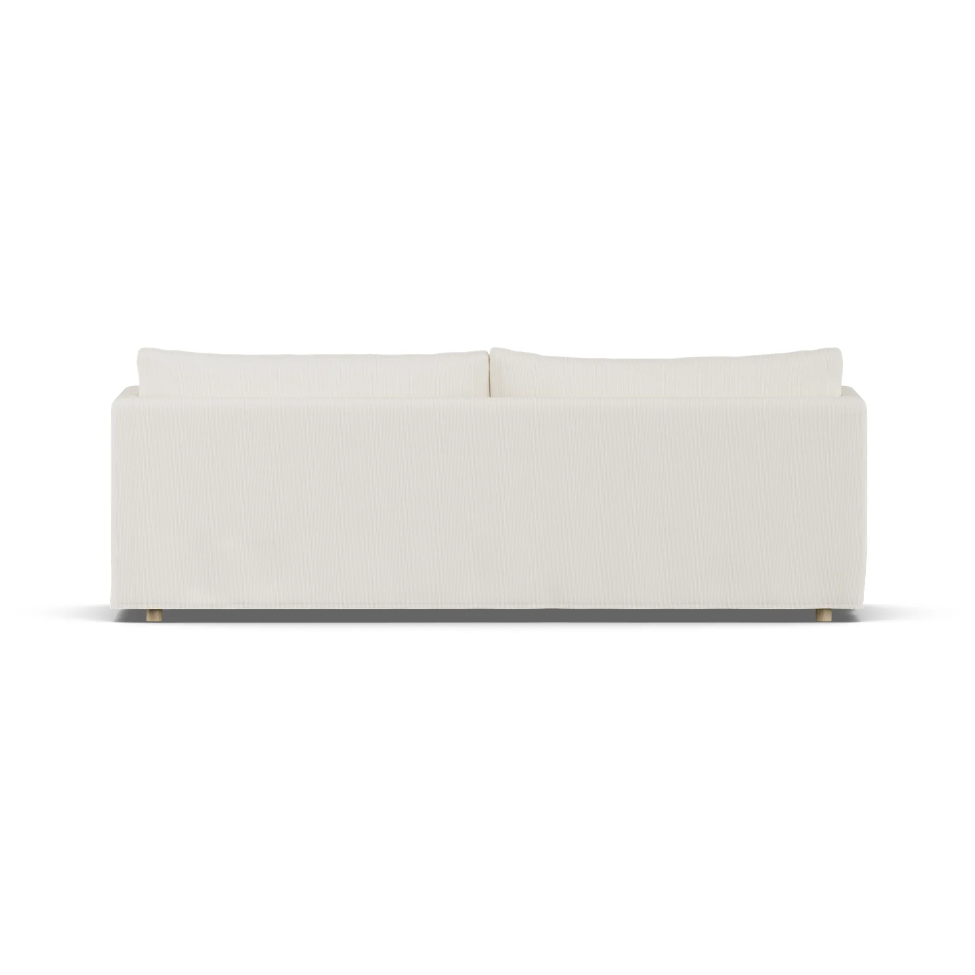Sofá Linnevik, Jump off white 1954-carvalho branco oleado, 4 lugares, com saia 1898