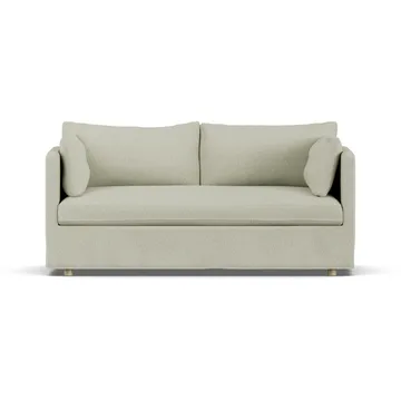 Sofá Linnevik - Luiza Beige 3981-carvalho branco oleado, 2 lugares, com saia - 1898