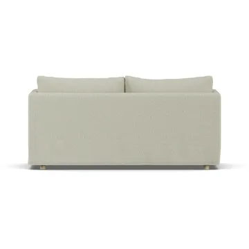 Sofá Linnevik - Luiza Beige 3981-carvalho branco oleado, 2 lugares, com saia - 1898