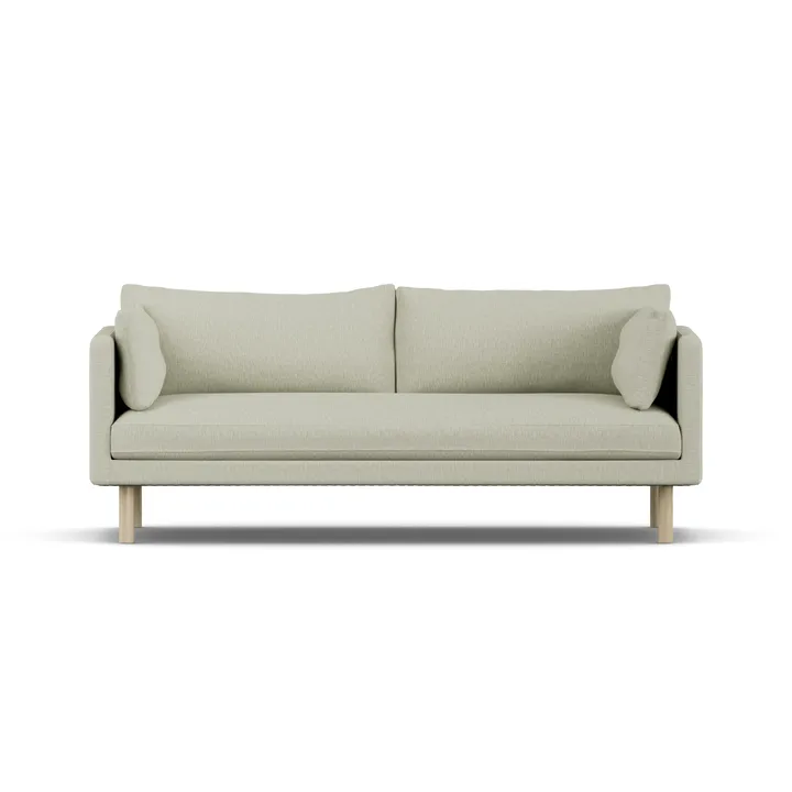 Sofá Linnevik - Luiza Beige 3981-carvalho branco oleado, 3 lugares - 1898
